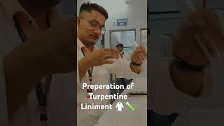 To prepare of Turpentine Liniment experiment science scienceexperiment [upl. by Nylyaj792]