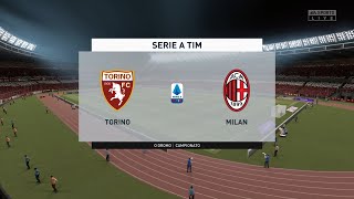 Fifa 21  Torino vs AC Milan  Haaland  Mbappé  Hauge  Castillejo  Serie A 20202021 [upl. by Abdul]