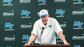 MTSU Football vs Jacksonville State Post Game Press Conference [upl. by Walston]