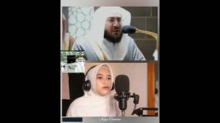 Ngaji Duet Qori 🇮🇩 Lilis Kholishoh N Syeikh Bandar Bllh Imam Masjidil Haram 📖QS33 AlAhzab A17 Qori [upl. by Shiri]