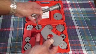 Using a Disk Brake Caliper tool to seat a rear brake caliper piston [upl. by Stewart]