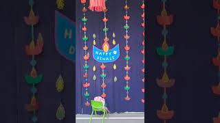 Stage decoration ideas in school shortvideo decorationideas art [upl. by Aspasia]