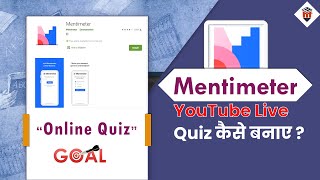 Online Menti Quiz Mentimeter tutorial for teachers  How to use Mentimeter with YouTube Live class [upl. by Eelorac]