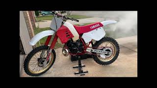 1986 Yamaha YZ250 restoration [upl. by Nelloc662]