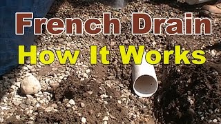 HOW A FRENCH DRAIN WORKS [upl. by Olympe]