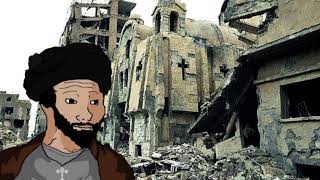 Arabic Orthodox Chants But Your City Got Destroyed By Islamic Militias [upl. by Yrad267]