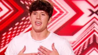 The X Factor UK 2016  Auditions Ryan Lawrie quotOh Ceciliaquot  The Vamps [upl. by Pape808]