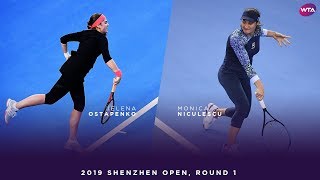 Jelena Ostapenko vs Monica Niculescu  2019 Shenzhen Open First Round  WTA Highlights [upl. by Maurer]