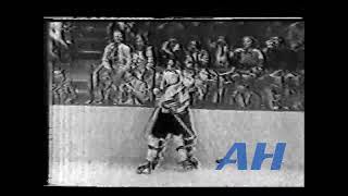 NHL Feb 17 1977 Al HillPHI v Nick FotiuNYR Philadelphia Flyers New York Rangers [upl. by Nalyad]