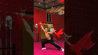 Shaolin double hook sword 双钩 [upl. by Uohk]