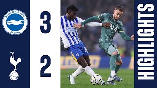 Brighton 32 Tottenham Hotspur  PREMIER LEAGUE HIGHLIGHTS [upl. by Aseneg]