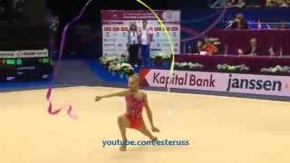 Yana Kudryavtseva Ribbon Final  EC Minsk 2015 [upl. by Shargel]