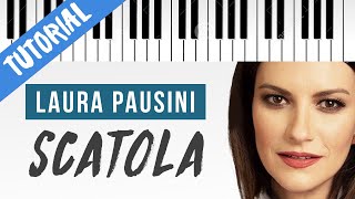 TUTORIAL Laura Pausini  Scatola  Piano Tutorial con Synthesia [upl. by Hgielak980]