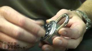 How To Open Master Lock Combination Anti Shim  1525 [upl. by Nylloh]