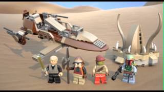 Desert Skiff  LEGO Star Wars  9496  Product Animation [upl. by Ardnuaet]