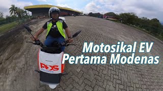 Tunggangan Motosikal EV Pertama Modenas MEV1 Pro  Akan Digunakan Pos Malaysia [upl. by Gnolb]