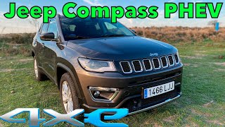 JEEP COMPASS 4xe 2020 PHEV Revisión análisis a fondo y opinión en español MOTORK [upl. by Ahsilra]