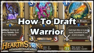 Hearthstone How To Draft Warrior [upl. by Eekram793]