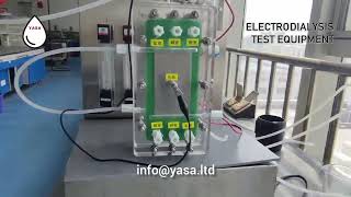 Electrodialysis and EDR Test Equipment for Water Desalination and Wastewater Treatment  YASA ET [upl. by Heise]