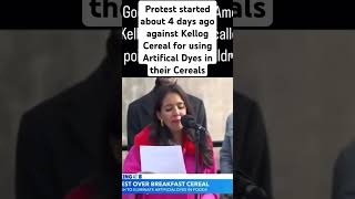 Kellogg Protest on Artifical Dyes in Cereal  Good Morning America clipd by Watch the Water Telegram [upl. by O'Donoghue224]