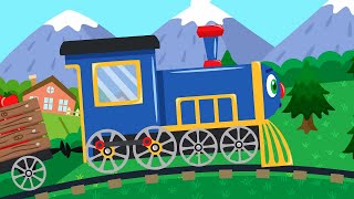 Baby Train Carrying Cars  Meow Meow Kitty  song for kids [upl. by Holofernes776]