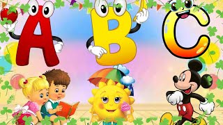 ABC Song for Kids  Nursery Rhymes  Dance and Learn  ABC Song with Lyrics  Fun Animation [upl. by Ahsiekrats12]