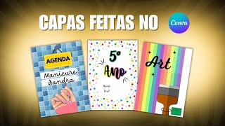 Como fazer capas de caderno no Canva [upl. by Lihcox]