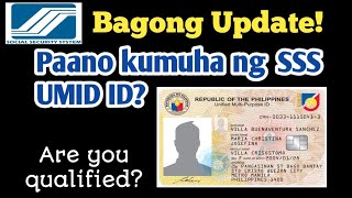 Paano kumuha ng SSS UMID ID online 2024 UMID ID upgrade [upl. by Aidnama]