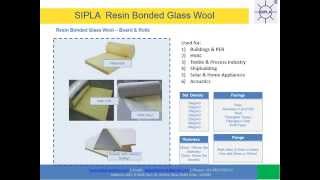 Resin Bonded Glass Wool and Nitrile Rubber Insulation in India SIPLA [upl. by Iaj]