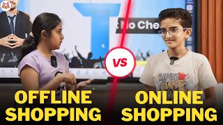 Online shopping vs offline shopping  debate competetion by happinesss institute group discussion [upl. by Castra]