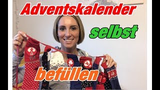 Adventskalender selbst befüllen [upl. by Atsilac]