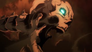 Eren Founding Titan Transformation Attack on Titan Episode 80 English Sub 4K 60FPS [upl. by Nydroj845]