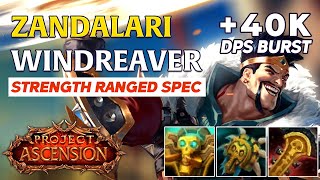 DRAVEN IN WoW  Zandalari Windreaver 30k DPS  Ascension WoW [upl. by Sherurd666]