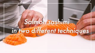 Intro version 2 MUSTKNOW sashimi slicing techniques Hirazukuri and Sogizukuri [upl. by Ahsienom61]