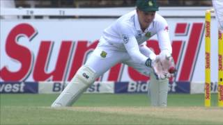 South Africa vs Sri Lanka  3rd Test  Day 2  Dimuth Karunaratne Wicket [upl. by Shina]