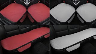 Breathable amp Anti Slip Cotton Car Seat Covers Review 2024 [upl. by Norvan]