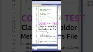 How to Arrange Files in Test Suite  Visual Studio [upl. by Brozak]