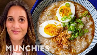 Filipino Arroz Caldo With Leah Cohen  Quarantine Cooking [upl. by Ritchie]