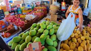 Kadiwa Market Dasmariñas Cavite Mangga Saging kamote gulay wet goods tara mamalengke [upl. by Hnah]