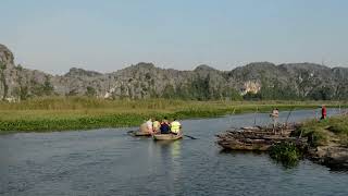 boating trip in Ninh Binh Van Long wetland nature ninhbinhtour [upl. by Carmena]