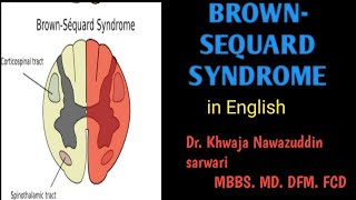 Brown sequard syndrome  In English medicine PhysiologyMBBS brownsequardsyndrome Doctors Corner [upl. by Nomrej53]