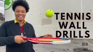 Tennis Wall Drills to Improve your Game  Need a partner to hit with [upl. by Magee]