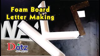 foam board letter making [upl. by Neehsar454]