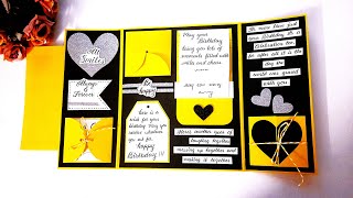 DIY Handmade Birthday Greeting Card  Paper Craft Ideas  Birthday Card Ideas  Tutorial [upl. by Rodge]