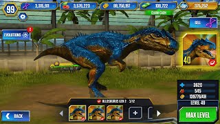 NEW ALLOSAURUS GEN 2 IN JURASSIC WORLD THE GAME [upl. by Zahavi]