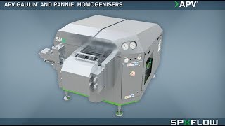 SPX FLOW  APV  Rannie and Gaulin Homogeniser Animation [upl. by Fachini969]