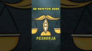 PESHORJA  Horoskopi ditor 29 nentor 2024 [upl. by Schreiber437]