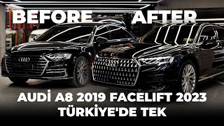 AUDİ A8 2019 FACELIFT 2023 TÜRKİYEDE TEK  TUNING GARAGE [upl. by Armilda]