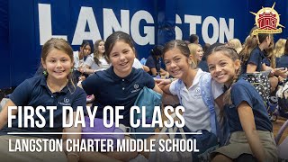 Langston Charter Middle School First Day of Class 2024 [upl. by Korfonta]