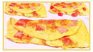 Omelette au jambon recette facileAstuce breakfast [upl. by Blockus]